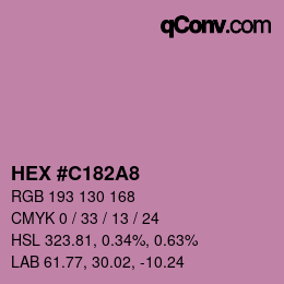 Color code: HEX #C182A8 | qconv.com