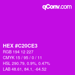Color code: HEX #C20CE3 | qconv.com