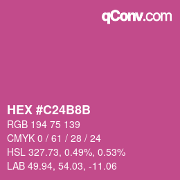 Color code: HEX #C24B8B | qconv.com