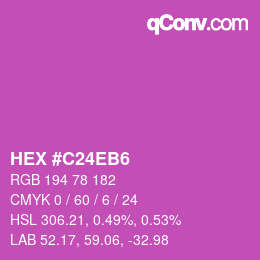 Color code: HEX #C24EB6 | qconv.com