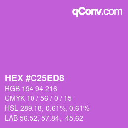 Color code: HEX #C25ED8 | qconv.com