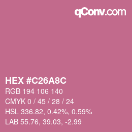 Color code: HEX #C26A8C | qconv.com