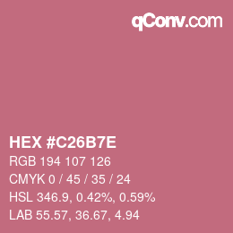 Color code: HEX #C26B7E | qconv.com