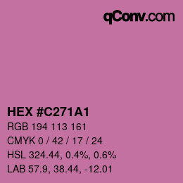 Color code: HEX #C271A1 | qconv.com