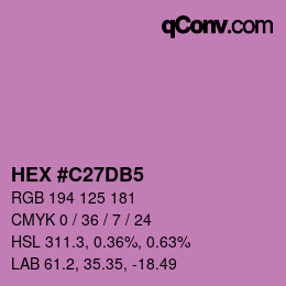 Color code: HEX #C27DB5 | qconv.com
