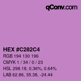 カラーコード: HEX #C282C4 | qconv.com