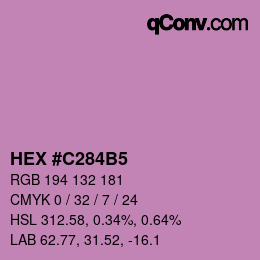 Color code: HEX #C284B5 | qconv.com