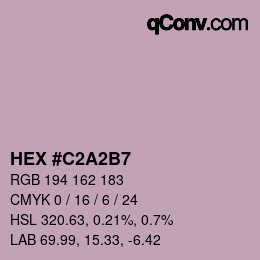 Color code: HEX #C2A2B7 | qconv.com