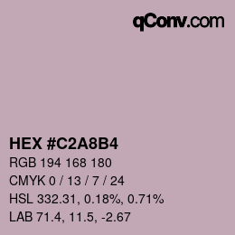 Color code: HEX #C2A8B4 | qconv.com