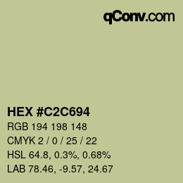 Color code: HEX #C2C694 | qconv.com