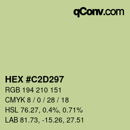 Color code: HEX #C2D297 | qconv.com