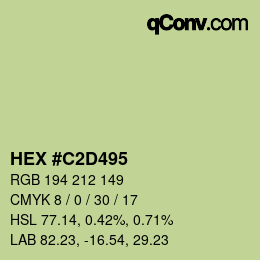 Color code: HEX #C2D495 | qconv.com
