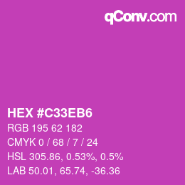 Color code: HEX #C33EB6 | qconv.com