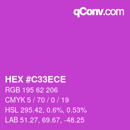 Color code: HEX #C33ECE | qconv.com