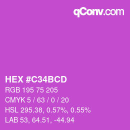 Color code: HEX #C34BCD | qconv.com
