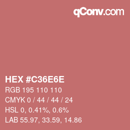 Color code: HEX #C36E6E | qconv.com