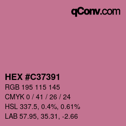 Color code: HEX #C37391 | qconv.com