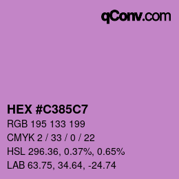 Color code: HEX #C385C7 | qconv.com