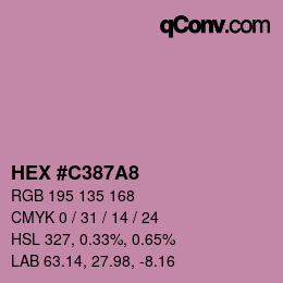 Color code: HEX #C387A8 | qconv.com