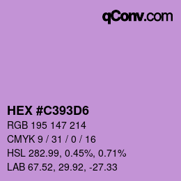 Código de color: HEX #C393D6 | qconv.com