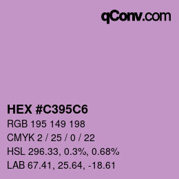 Color code: HEX #C395C6 | qconv.com