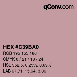 Color code: HEX #C39BA0 | qconv.com