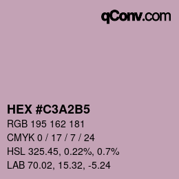 Color code: HEX #C3A2B5 | qconv.com