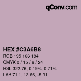 Color code: HEX #C3A6B8 | qconv.com