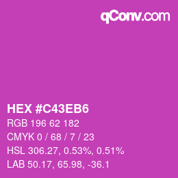 Color code: HEX #C43EB6 | qconv.com