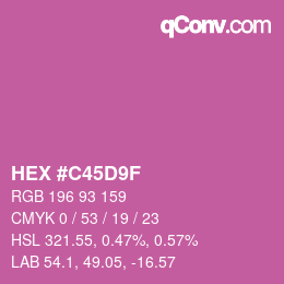 Color code: HEX #C45D9F | qconv.com