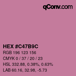 Color code: HEX #C47B9C | qconv.com