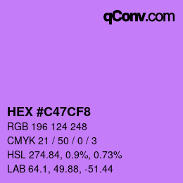 Color code: HEX #C47CF8 | qconv.com