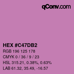 Color code: HEX #C47DB2 | qconv.com