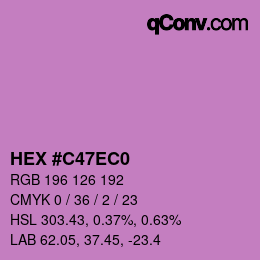Color code: HEX #C47EC0 | qconv.com