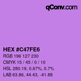Color code: HEX #C47FE6 | qconv.com