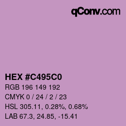 Color code: HEX #C495C0 | qconv.com