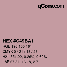 Color code: HEX #C49BA1 | qconv.com