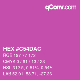 Color code: HEX #C54DAC | qconv.com