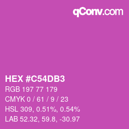 Color code: HEX #C54DB3 | qconv.com