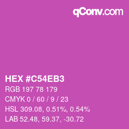 Color code: HEX #C54EB3 | qconv.com