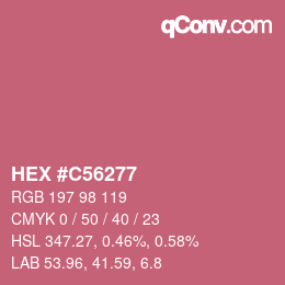 Color code: HEX #C56277 | qconv.com