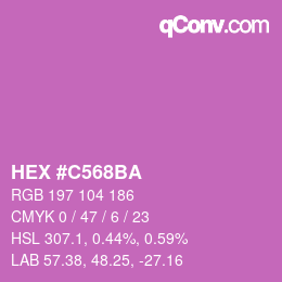 颜色代码: HEX #C568BA | qconv.com