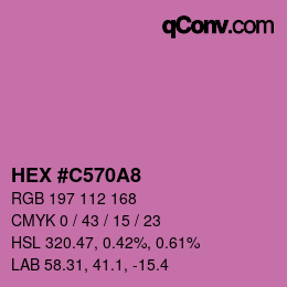 Color code: HEX #C570A8 | qconv.com