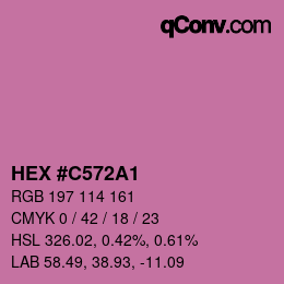 Color code: HEX #C572A1 | qconv.com