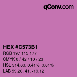 Color code: HEX #C573B1 | qconv.com