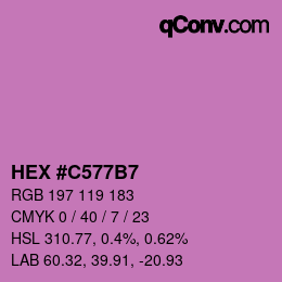Código de color: HEX #C577B7 | qconv.com