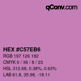 Color code: HEX #C57EB6 | qconv.com