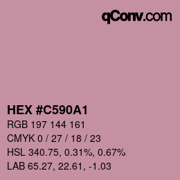 Código de color: HEX #C590A1 | qconv.com