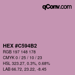 Color code: HEX #C594B2 | qconv.com