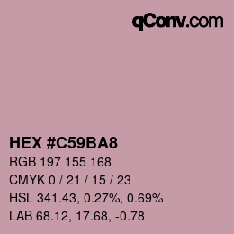 Farbcode: HEX #C59BA8 | qconv.com